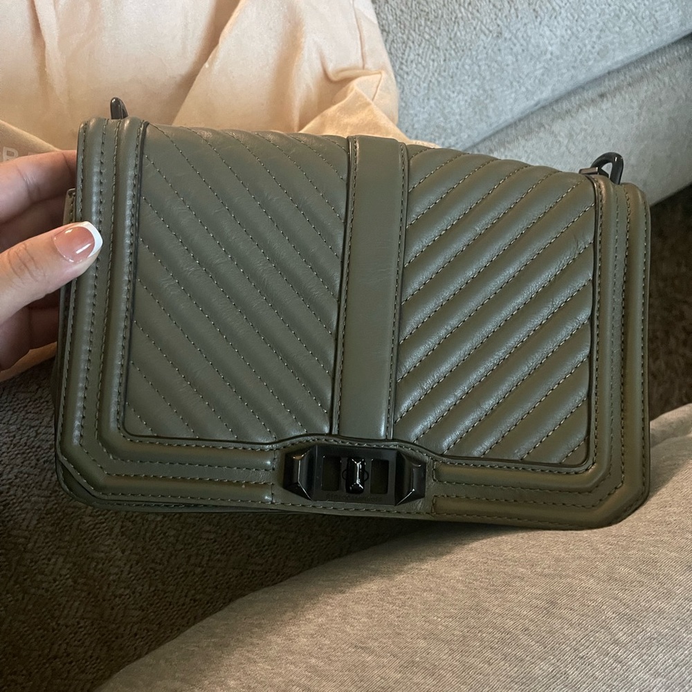 Rebecca Minkoff Chevron Quilted Love Crossbody